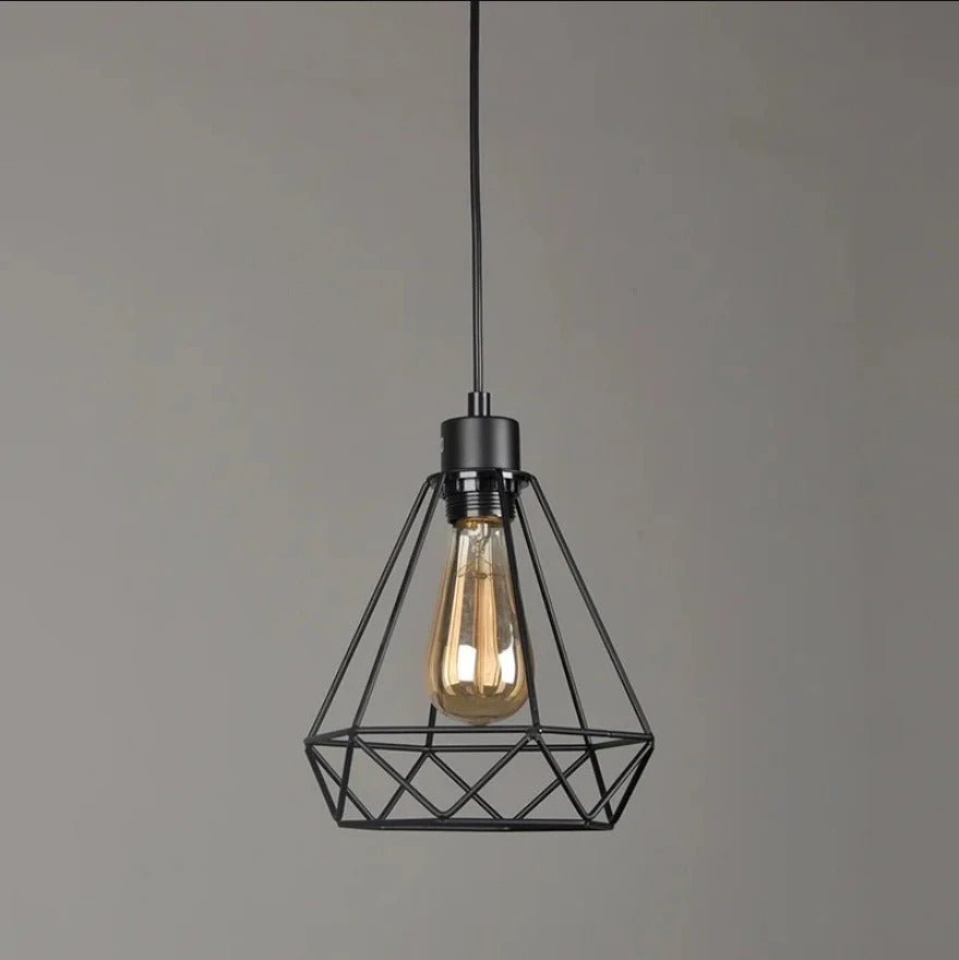 Geometric Pendant Light - Industrial Style Lighting Fixture