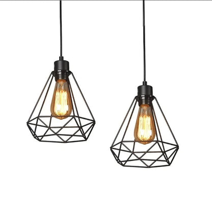 Geometric Pendant Light - Industrial Style Lighting Fixture