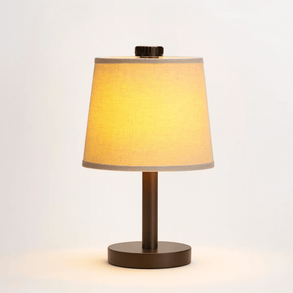 Rechargeable Table Lamp with Dimmable Feature - Minimalist Wood Design