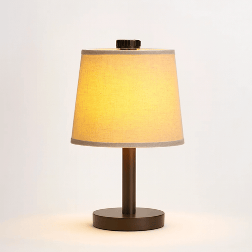 Rechargeable Table Lamp with Dimmable Feature - Minimalist Wood Design