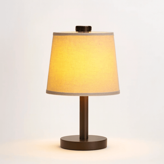 Rechargeable Table Lamp with Dimmable Feature - Minimalist Wood Design
