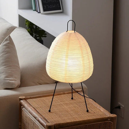 Table Lamp Made with Japanese Rice Paper