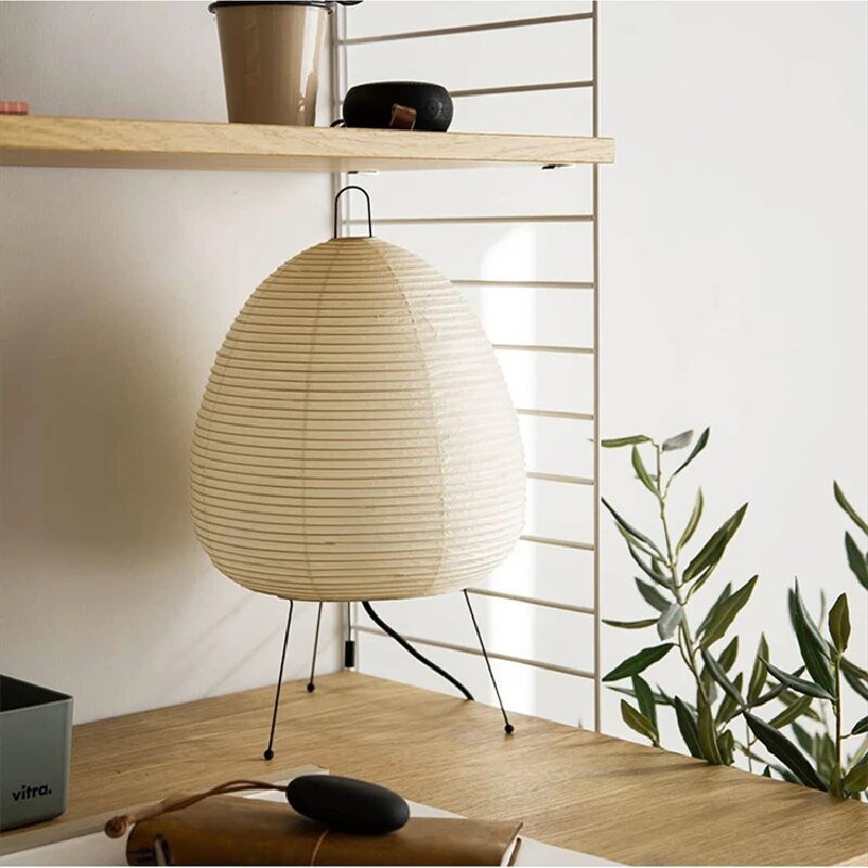 Table Lamp Made with Japanese Rice Paper