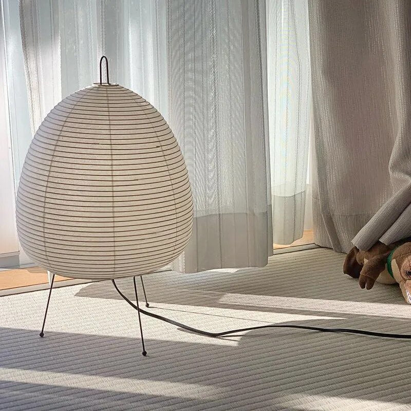 Table Lamp Made with Japanese Rice Paper
