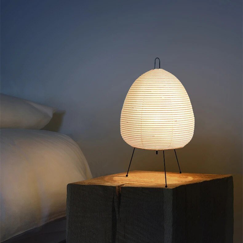 Table Lamp Made with Japanese Rice Paper