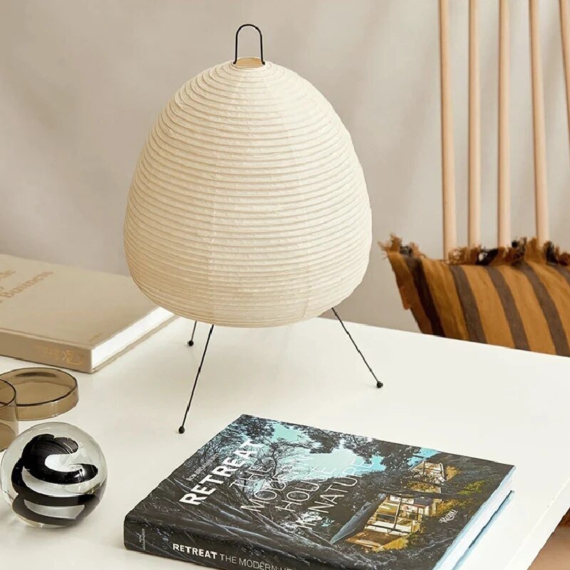 Table Lamp Made with Japanese Rice Paper