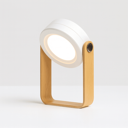 LED Desk Lamp with Adjustable Wooden Design for Home or Office Use