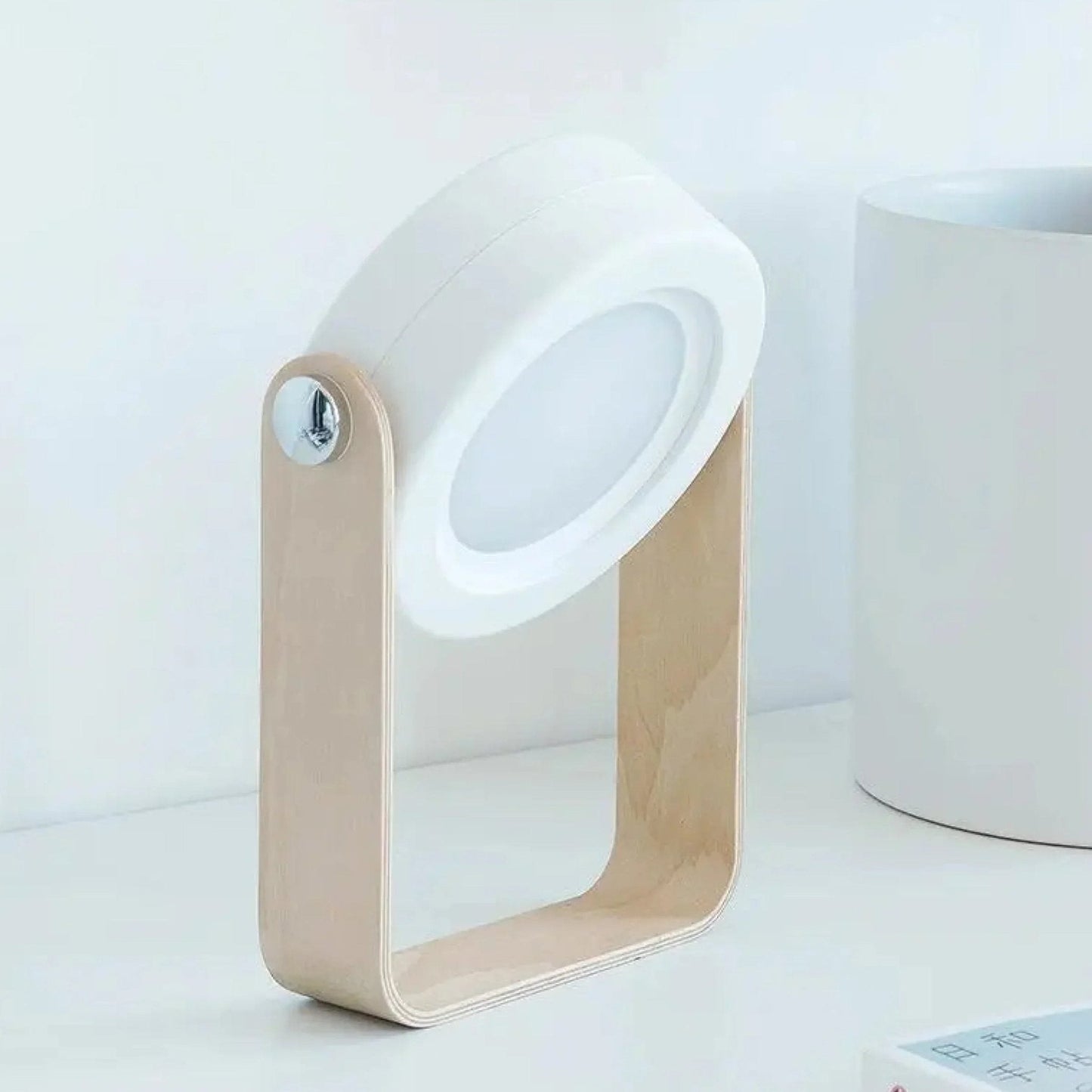 LED Desk Lamp with Adjustable Wooden Design for Home or Office Use