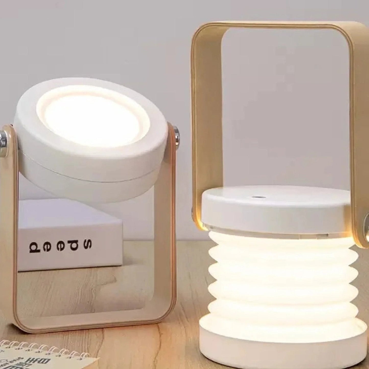 LED Desk Lamp with Adjustable Wooden Design for Home or Office Use