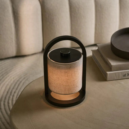 Rechargeable Wooden Table Lamp - Adjustable Brightness Lighting Solution