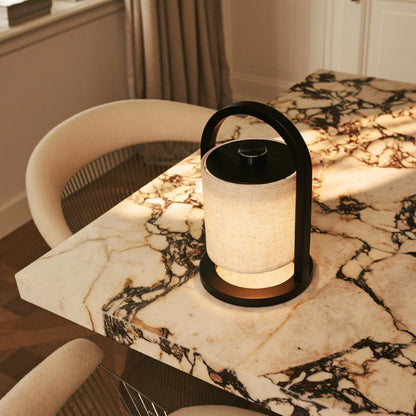 Rechargeable Wooden Table Lamp - Adjustable Brightness Lighting Solution