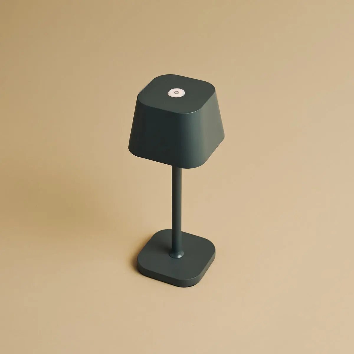Modern Stone Grey Table Lamp – Rechargeable and Dimmable