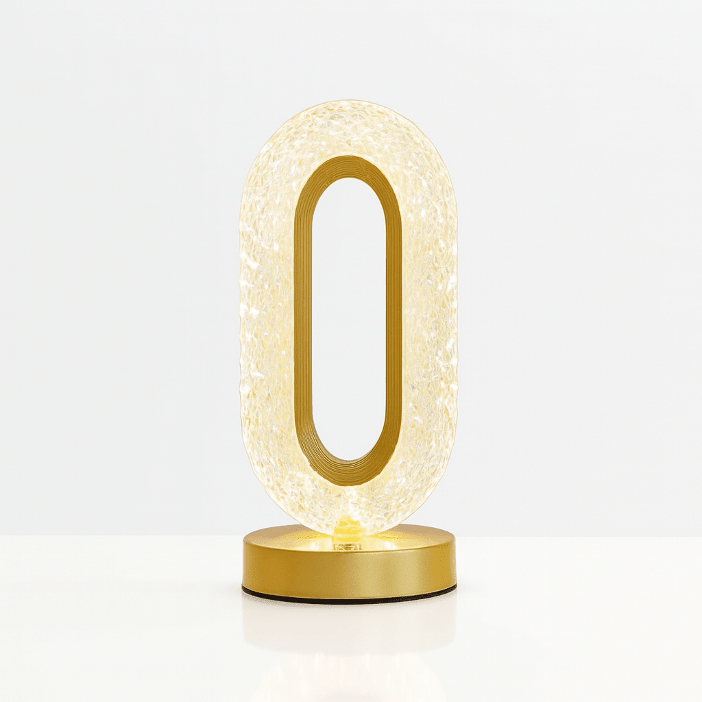 Touch Control Table Lamp with Gold Finish