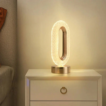 Touch Control Table Lamp with Gold Finish