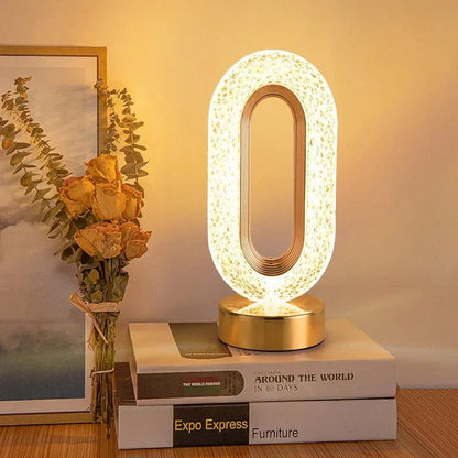 Touch Control Table Lamp with Gold Finish