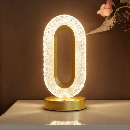 Touch Control Table Lamp with Gold Finish