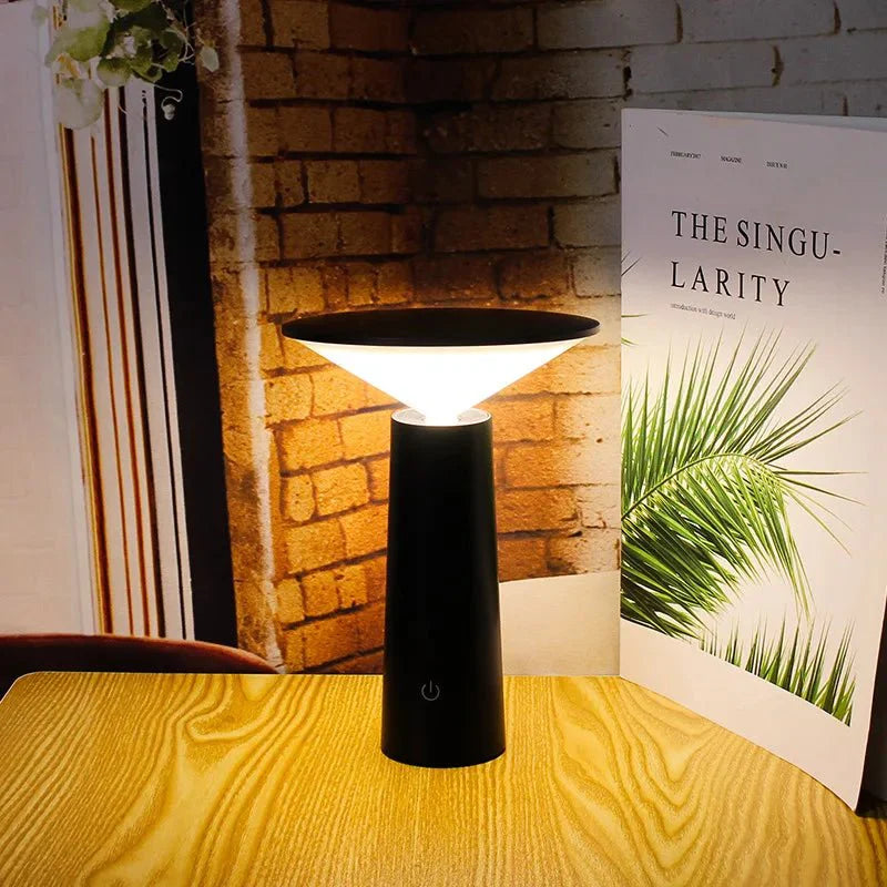 Wireless LED Table Lamp - Adjustable Color Lighting
