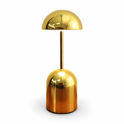 Metallic Dome Table Lamp with LED Light - Modern Elegant Accent Lighting
