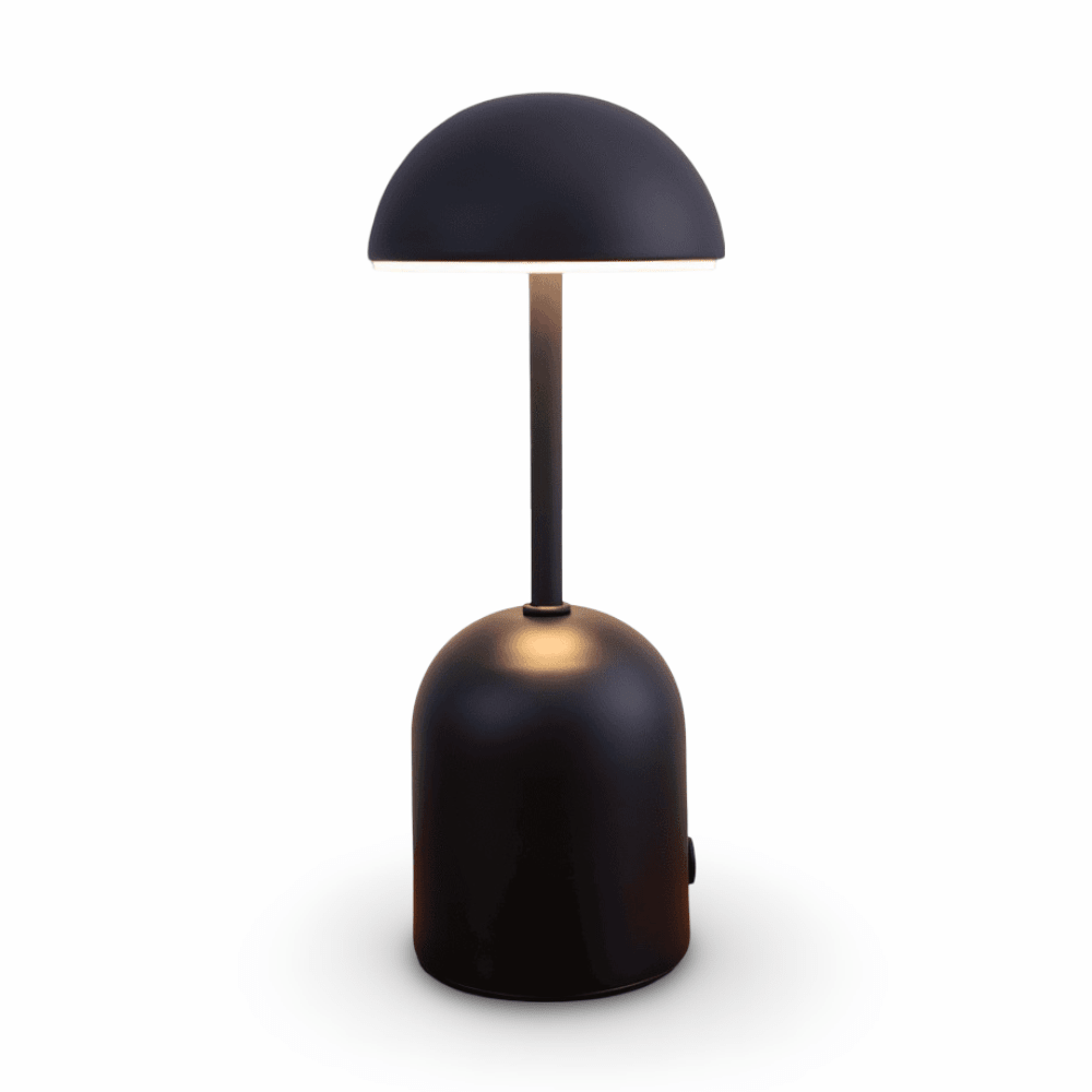 Metallic Dome Table Lamp with LED Light - Modern Elegant Accent Lighting