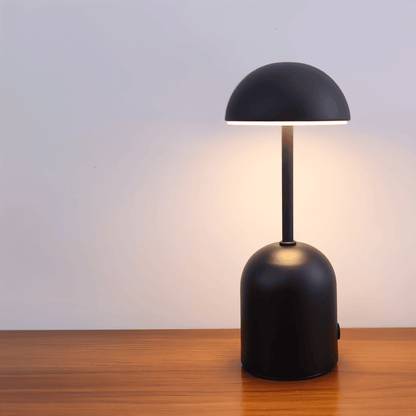 Metallic Dome Table Lamp with LED Light - Modern Elegant Accent Lighting
