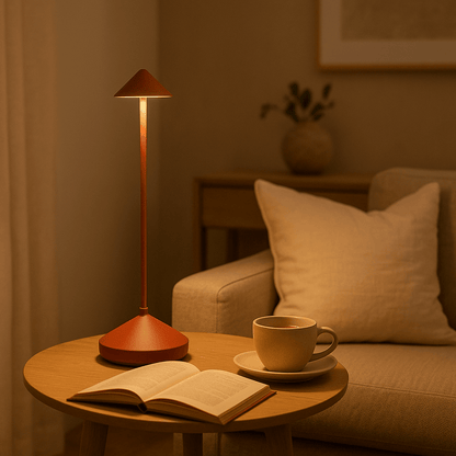 Minimalist LED Table Lamp – Waterproof, Dimmable, Wireless Lighting