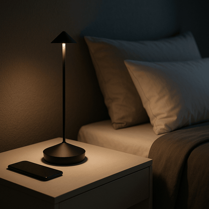 Minimalist LED Table Lamp – Waterproof, Dimmable, Wireless Lighting