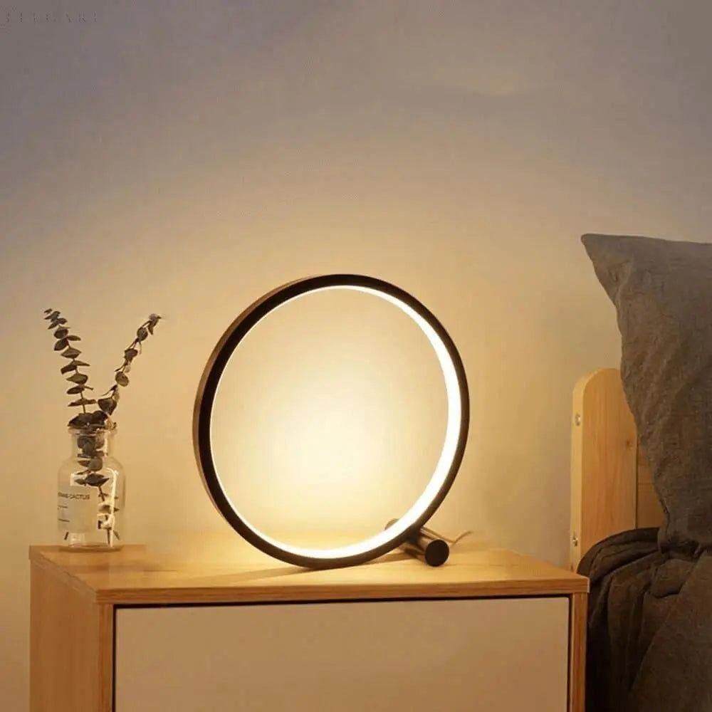 Modern Round LED Table Lamp - Minimalist Style