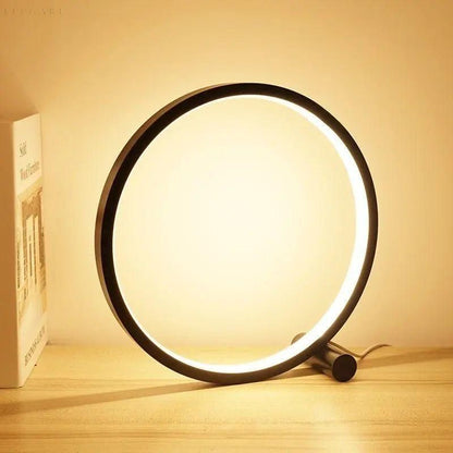 Modern Round LED Table Lamp - Minimalist Style