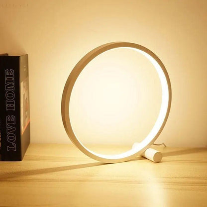 Modern Round LED Table Lamp - Minimalist Style
