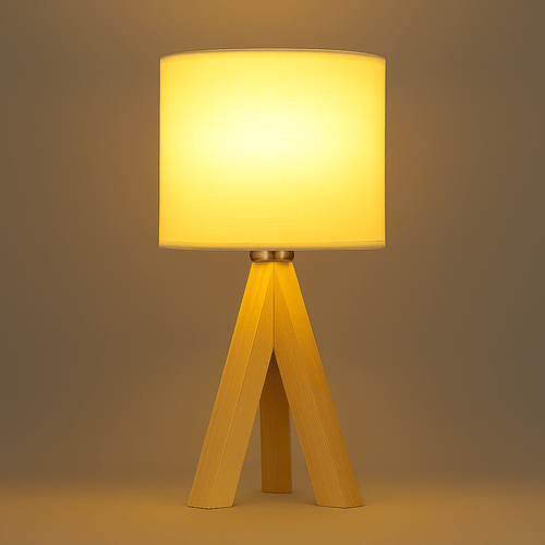 Wooden Table Lamp with Nature-Inspired Design for Warm Ambient Light