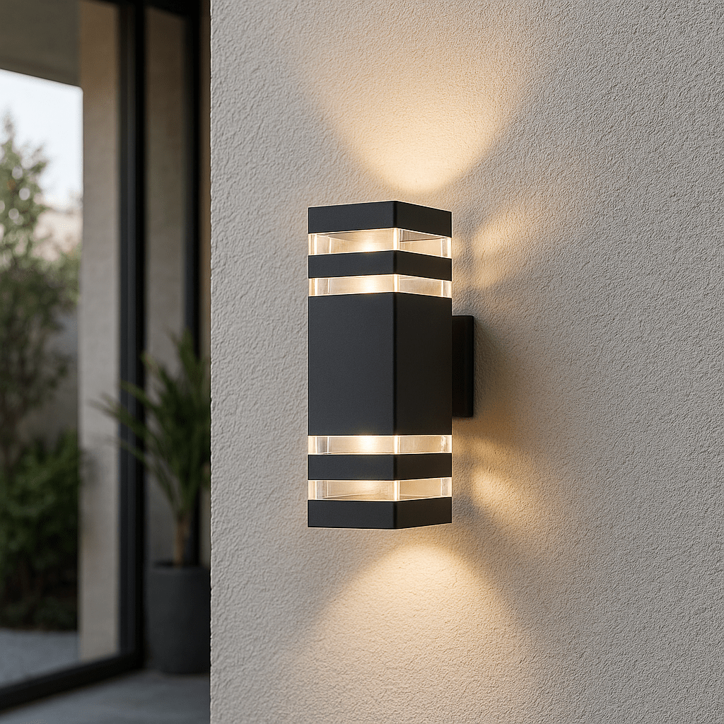 Modern Waterproof Outdoor Wall Light - 2-Way for Garden and Terrace