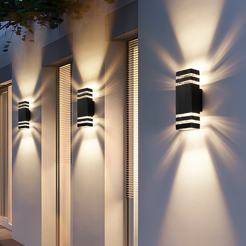 Modern Waterproof Outdoor Wall Light - 2-Way for Garden and Terrace