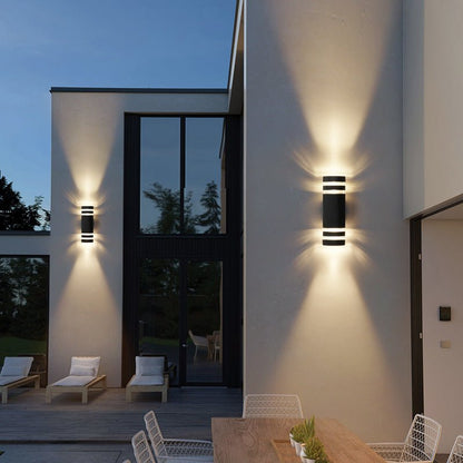 Modern Waterproof Outdoor Wall Light - 2-Way for Garden and Terrace