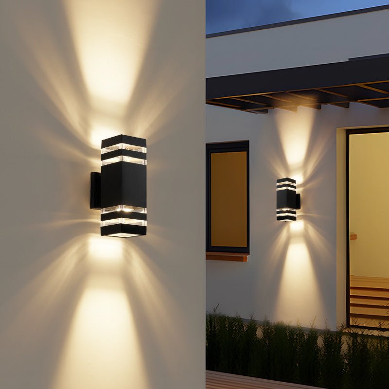 Modern Waterproof Outdoor Wall Light - 2-Way for Garden and Terrace