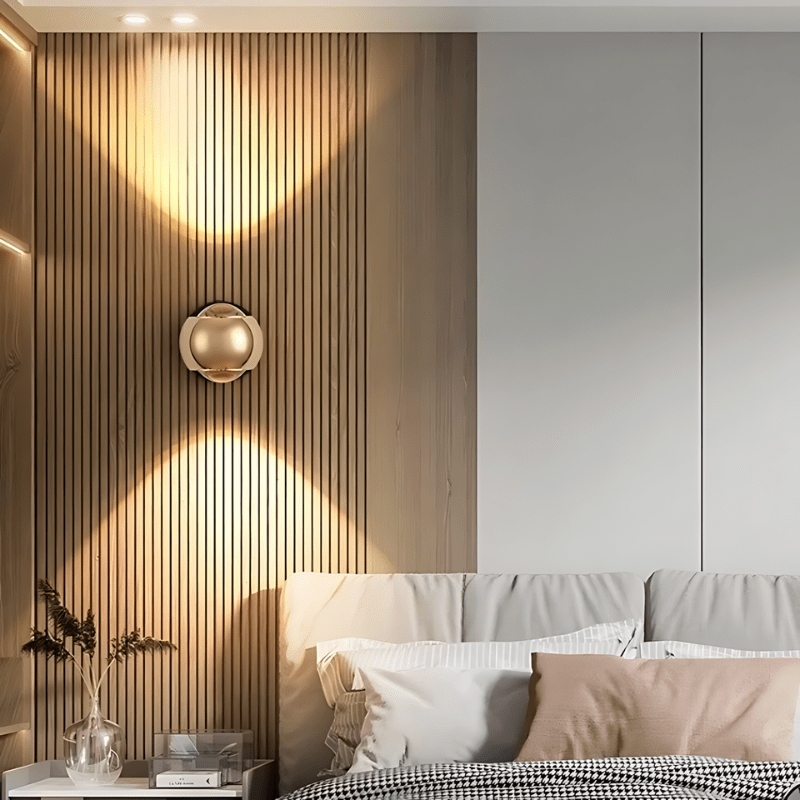 Modern Wall Light with 180° Swivel LED - Elegant and Versatile Design