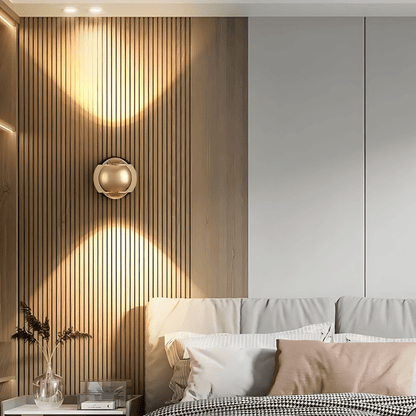 Modern Wall Light with 180° Swivel LED - Elegant and Versatile Design