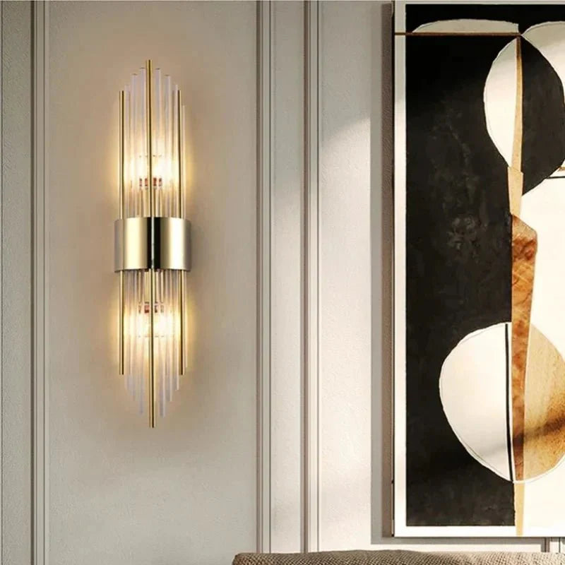 Nordic Crystal Wall Lamp - Modern Elegant Design