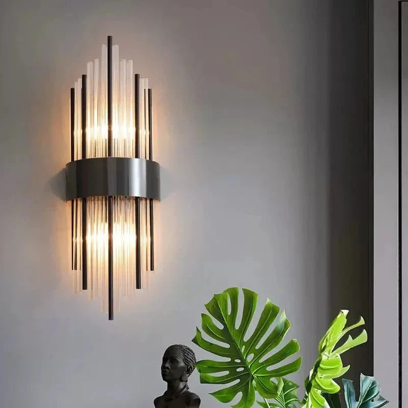 Nordic Crystal Wall Lamp - Modern Elegant Design
