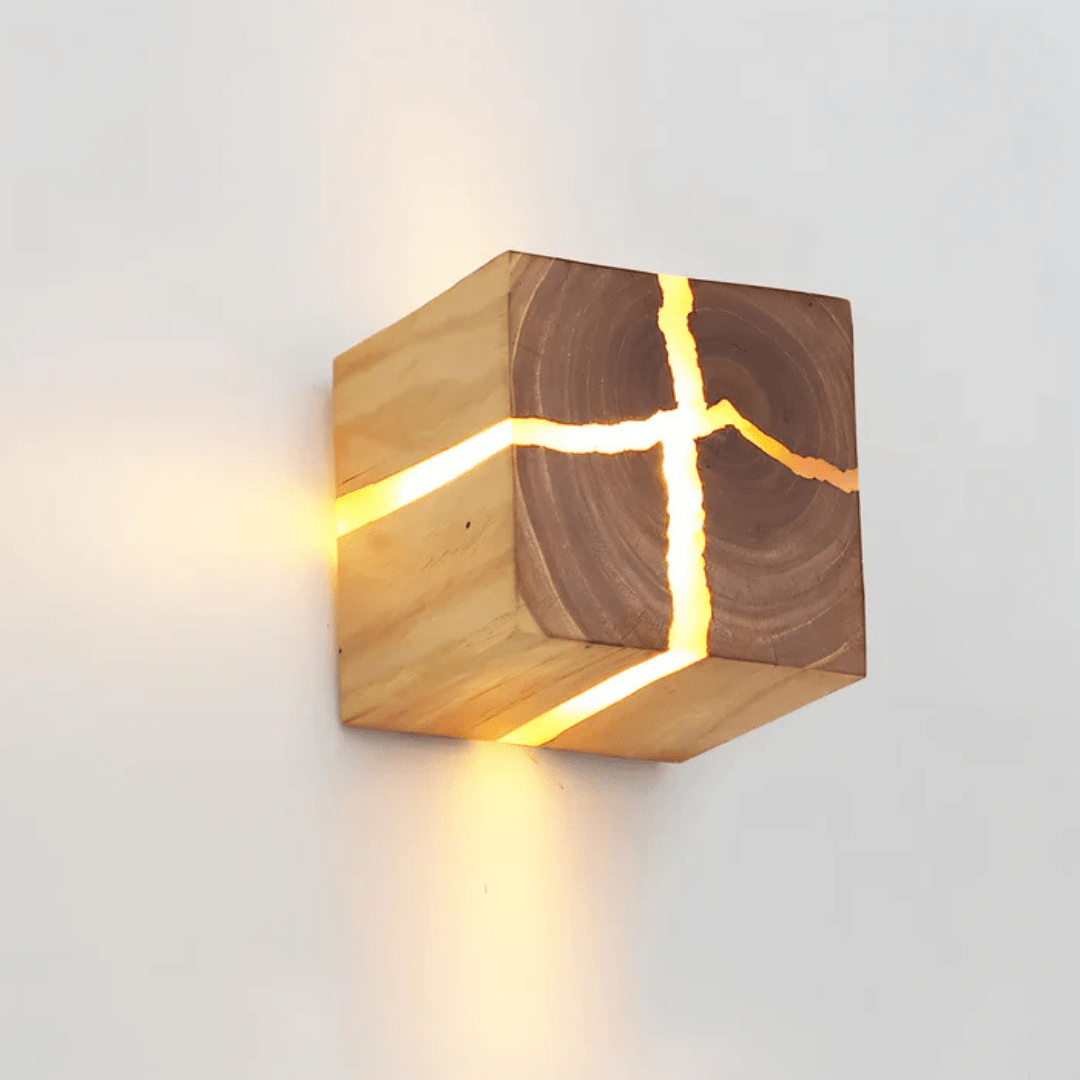 Wooden LED Wall Light – Contemporary Indoor Lighting Fixture