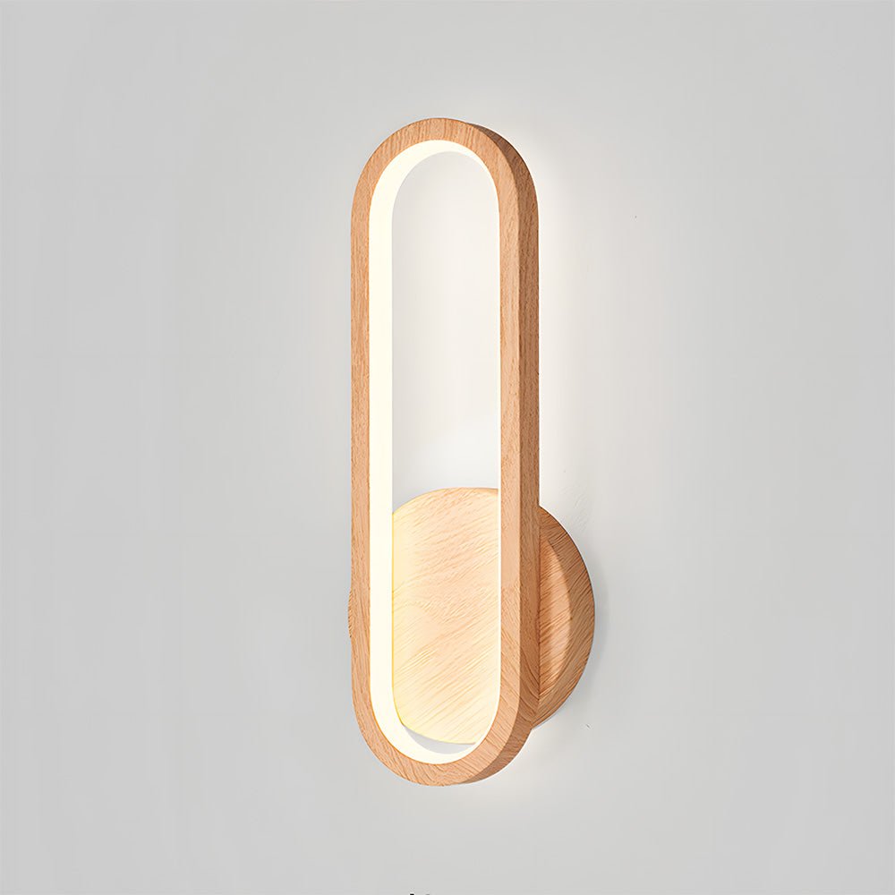 Wood Wall Light - Modern LED Fixture for Living Room Decor
