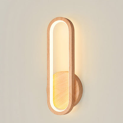 Wood Wall Light - Modern LED Fixture for Living Room Decor