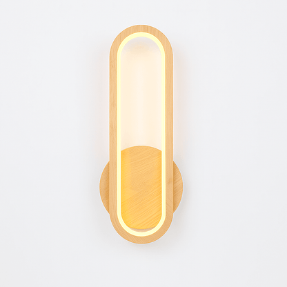 Wood Wall Light - Modern LED Fixture for Living Room Decor