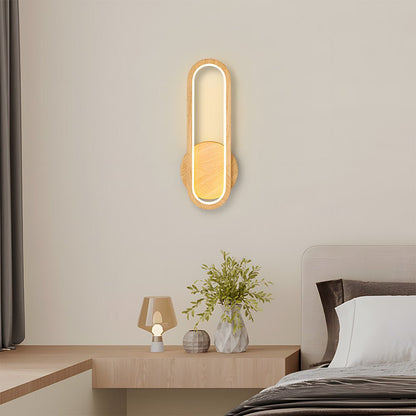 Wood Wall Light - Modern LED Fixture for Living Room Decor