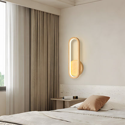 Wood Wall Light - Modern LED Fixture for Living Room Decor