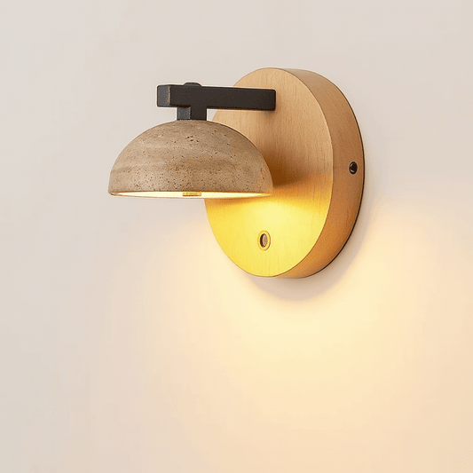 Wooden Design Wall Lamp - Warm Light Fixture