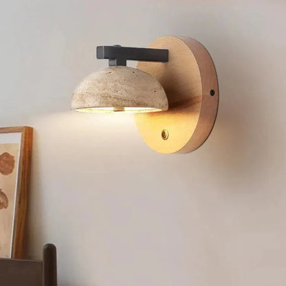 Wooden Design Wall Lamp - Warm Light Fixture