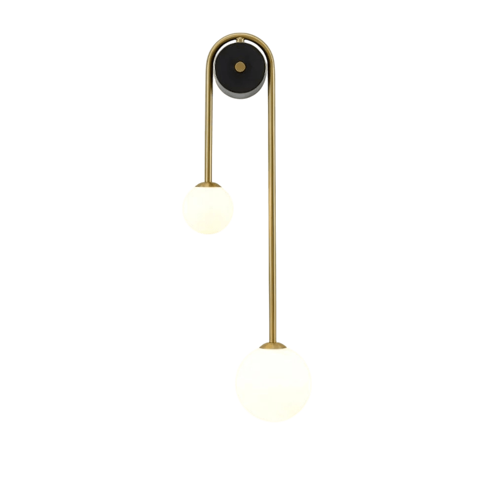 Modern Arch Wall Lamp Featuring Glass Shade