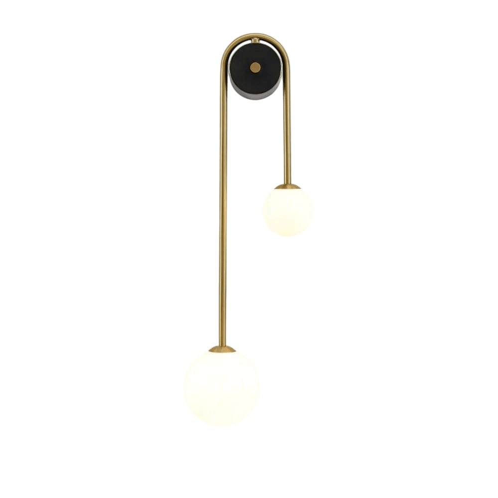 Modern Arch Wall Lamp Featuring Glass Shade