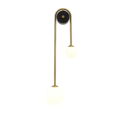 Modern Arch Wall Lamp Featuring Glass Shade