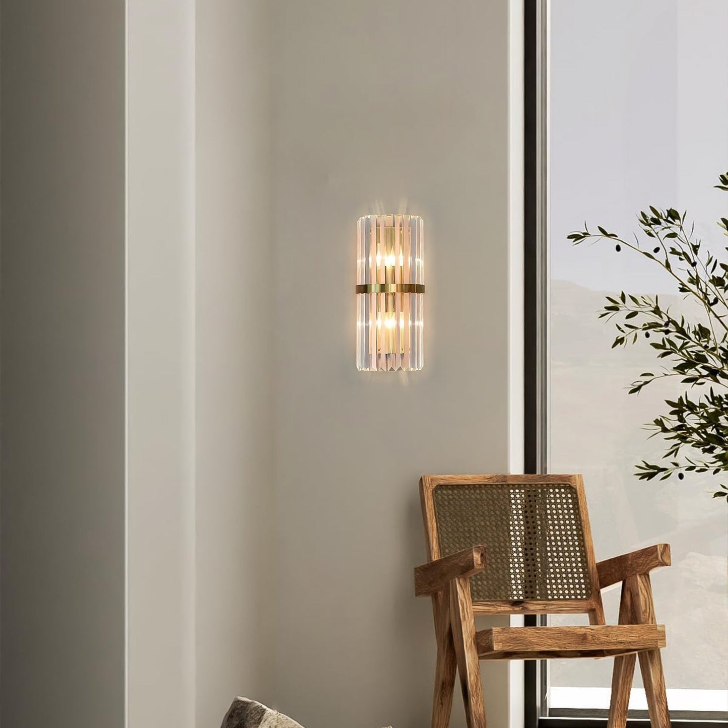 Contemporary Wall Light in Stainless Steel with Modern Aesthetic